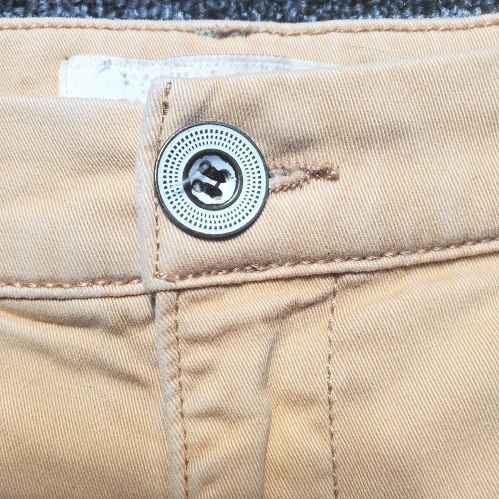 Sundance Always In Style Chino Pants Women 6 Tan Cotton Stretch Casual Coastal